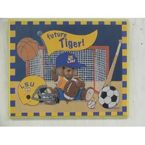   Baby BOY Plaque   Collegiate Baby Kids LSU Tiger Gift Item Home