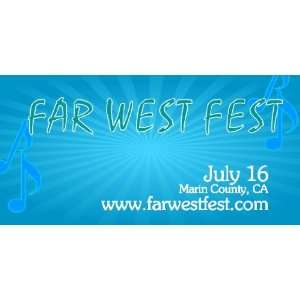  3x6 Vinyl Banner   Annual Far West Fest 