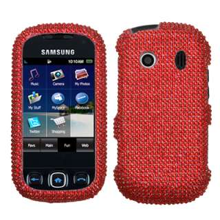 BLING Phone Cover Case FOR Samsung SEEK M350 Sprint RED  