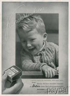 1941 Ad GOSSEN Lixtus Photo Lightmeter  