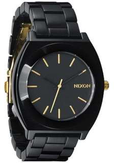 New Nixon A327 1031 Time Teller Black Gold Watch  