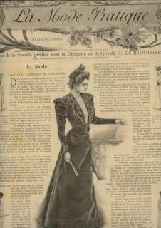 ORIGINAL MODE PRATIQUE Feb 11,1899 + CLOTHING PATTERNS  