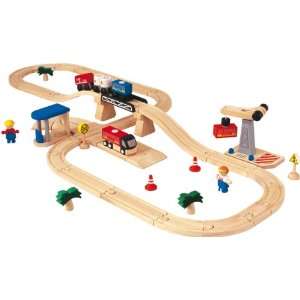  PlanToys Road & Rail Transportation Play Set Toys & Games