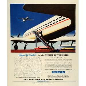   System Passengers Plane Hycon NY Air Brake Co   Original Print Ad