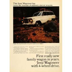  1965 Ad Kaiser Jeep Wagoneer Off Roading All Terrain 