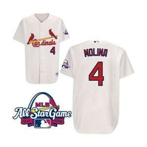  St. Louis Cardinals Authentic Yadier Molina Home Jersey w 