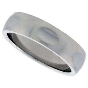  Surgical Stainless Steel 1/4 in. (6mm) Dome Band w/ Small 
