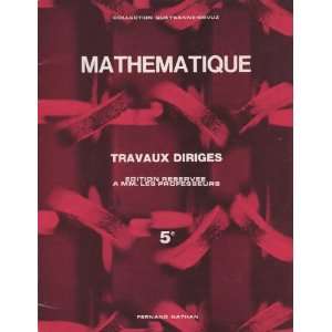   Travaux Dirigés   5ème Marie Cécile Cornic Maurice Morlet Books