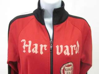 HARVARD Red Black Zip Up Jacket Pants Sz M XS  