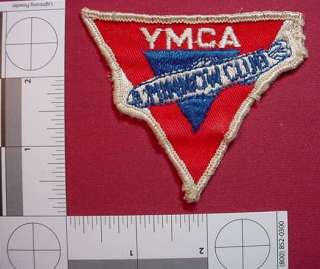 Old Vintage YMCA Minnow Club Cheese Cloth Back Patch  