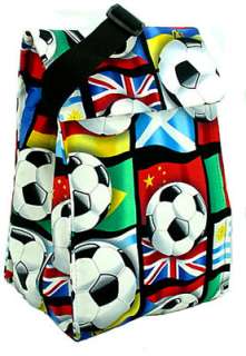 Soccer Cool Tote Large Insulated LUNCH BAG tote cooler  
