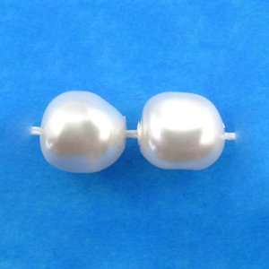  Swarovski 5840 Baroque Pearl Beads 6mm   White (10) Arts 