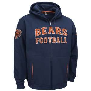 Chicago Bears Overtime Full Zip Hooded Sweatshirt by Reebok  