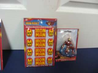 WILTON IRON MAN AVENGERS CAKE CUPCAKE SET CANDY TOPPERS AND CANDLE 