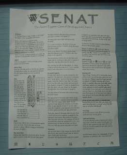 SENAT The Ancient Egyption Game of Strategy & Chance  