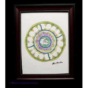   Framed Art Mixed Media Drawing by Mike Mindless 