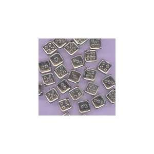  Plastic Silver Dice Beads 10mm (30pcs/pkg) Office 