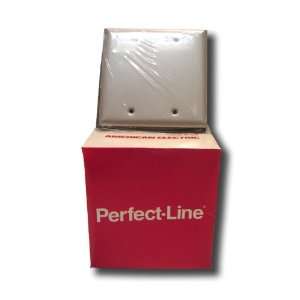  Lot of 10 Perfect Line 2 Gang Cover with 4 3/4 Screws 