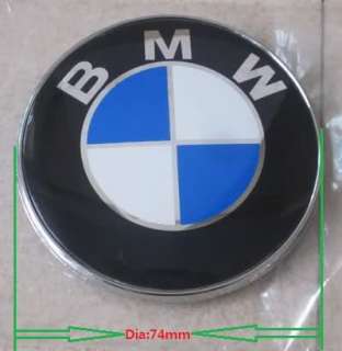 74MM BMW LOGO HOOD TRUNK BADGE EMBLEM M3 M5 X3 X5 E36  