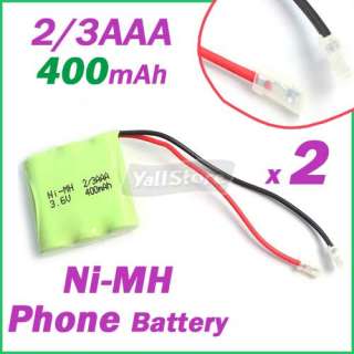 3AAA 400mAh Battery for DVD Cordless Phone camera  