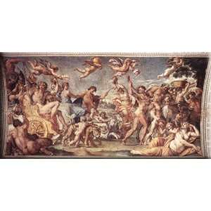 Triumph of Bacchus and Ariadne 30x15 Streched Canvas Art by Carracci 