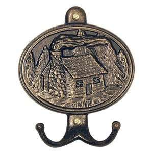  Cabin Hook Plaques in French Bronze