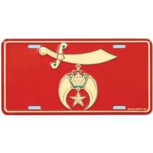  Shriners Front Novelty License Plate 6x12 Automotive