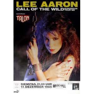  Lee Aaron   Call Of The Wild 1985   CONCERT   POSTER from 