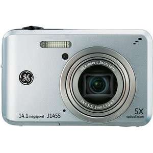 GE J1455 Silver 14MP Digital Camera 5x Optical Zoom 810027016034 