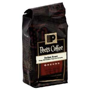 Peets Coffee, Coffee Ground Ital Roast, 12 Ounce (6 Pack)  