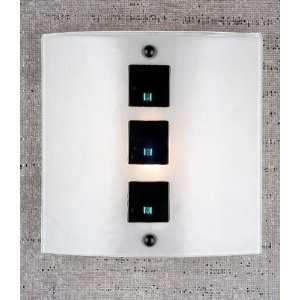  11W Black Tie Affair Fused Glass Wall Sconce Kitchen 