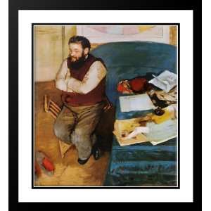  Degas, Edgar 20x22 Framed and Double Matted Diego Martelli 