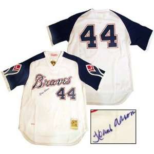 Hank Aaron Atlanta Braves Autographed Jersey with 755 