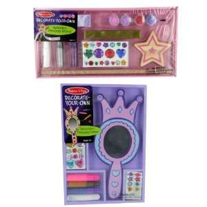  Decorate Your Own Princess Mirror & Wand Set Toys & Games