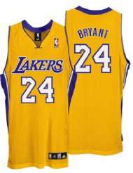 Kobe Bryant Lakers Adidas NBA Authentic Gold Jersey