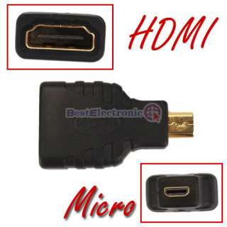 HDMI A Female to Micro HDMI D Male Adapter for Motorola  