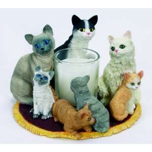 Kitty Cat Votive Candle Holder with Candle