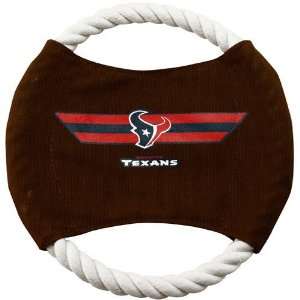  NFL Houston Texans 9 Flying Rope Disk Dog Toy Pet 