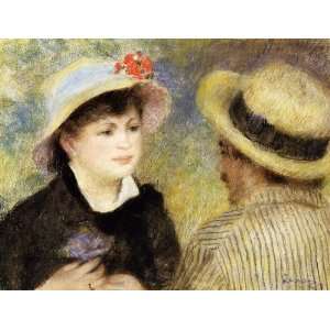  Oil Painting Boating Couple Pierre Auguste Renoir Hand 