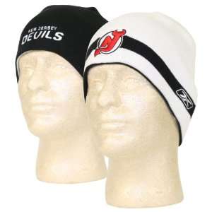  New Jersey Devils Reversible Knit Beanie / Winter Hat 