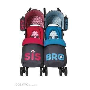 Cosatto You2 Twin Stroller, Sis & Bro  