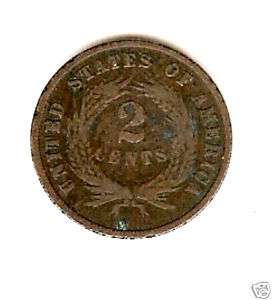 US Coin, 1868 2 Cent  