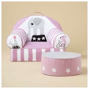   Seating Kids Personalized Pink Circus Nod Chair
