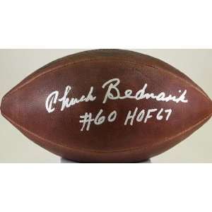  Chuck Bednarik Signed Football   (