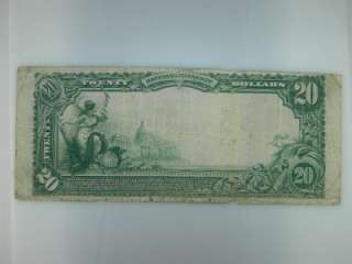 1902 $20 National Currency Note Fine /B 850  