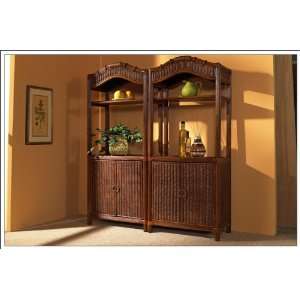   81008 Regency Etagere in Urban Mahogany with Cabinet 81008 Home