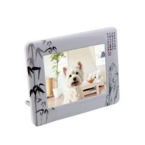    Blue and White Procelain 8 Inch Digital Frame with Remote Controller