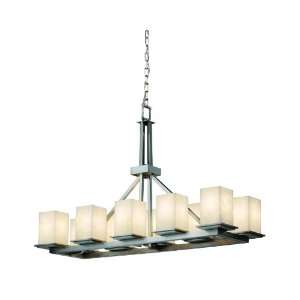 Justice Design Group CLD 8650 15 NCKL Clouds 10 Light Chandeliers in 