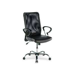  Lorell 86000 Series Executive Mesh Swivel Chair   Black 
