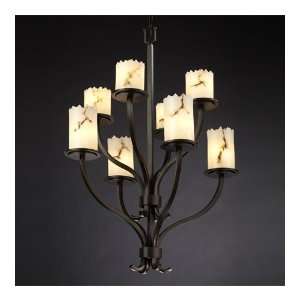 Justice Design Group FAL 8788 12 DBRZ Lumenaria 8 Light Chandeliers in 